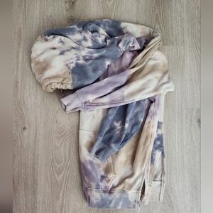 Aerie oversized tie dye legging hoodie Size small